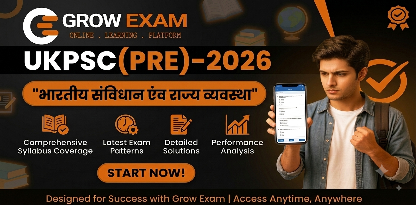 2.UKPSC(PRE)-भारतीय संविधान एंव राज्य व्यवस्था
